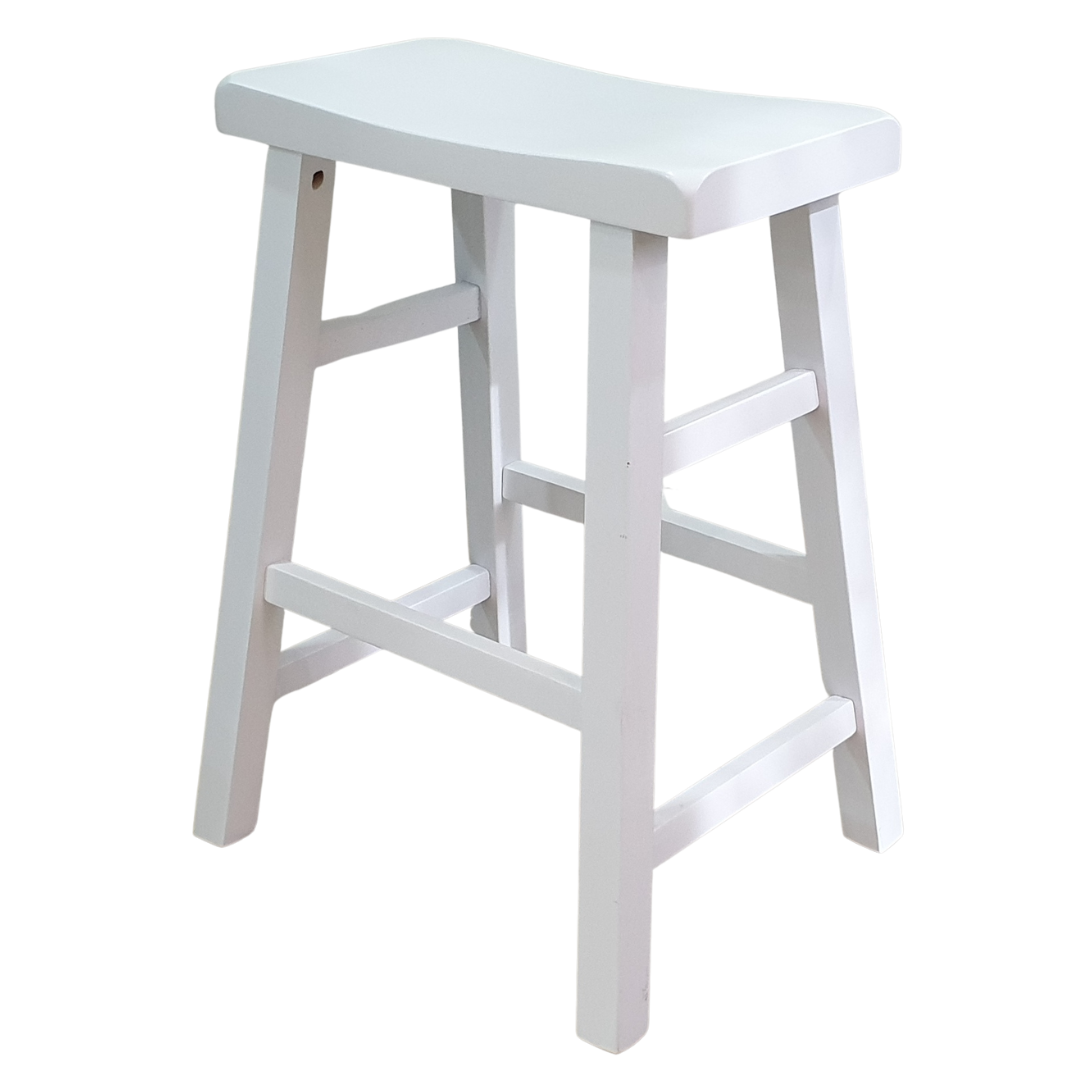 LCL 24 Saddle Bar Counter Stool Chairwhite1pc