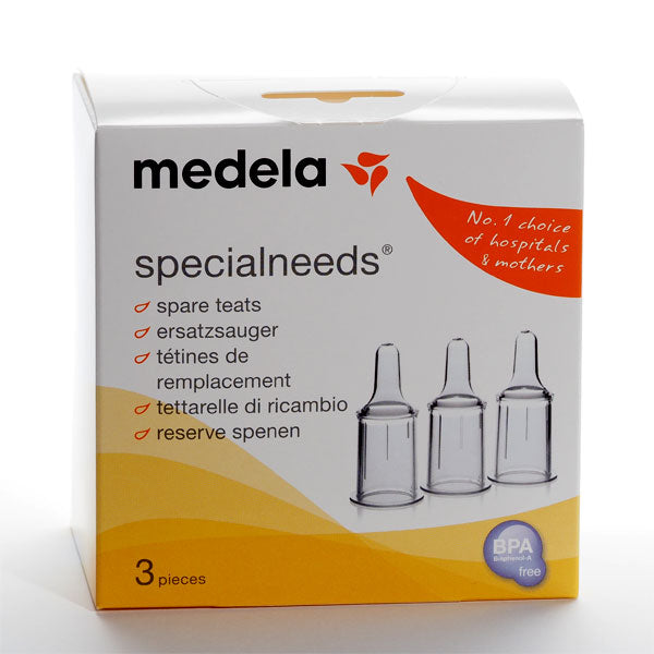 MEDELA Special Needs Feeder, Spare Haberman Teats (3 Pieces)| pump+|Halomama - HALOMAMA.com