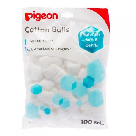 New In Box PIGEON COTTON BALLS (100PCS)/ Japan Brand/ 100% Original