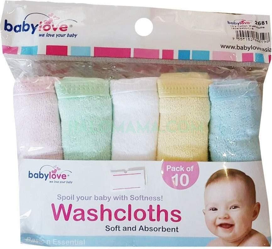 Babylove Cotton Washcloths  5 sheet / 10 sheet| Handkerchief|Halomama - HALOMAMA.com