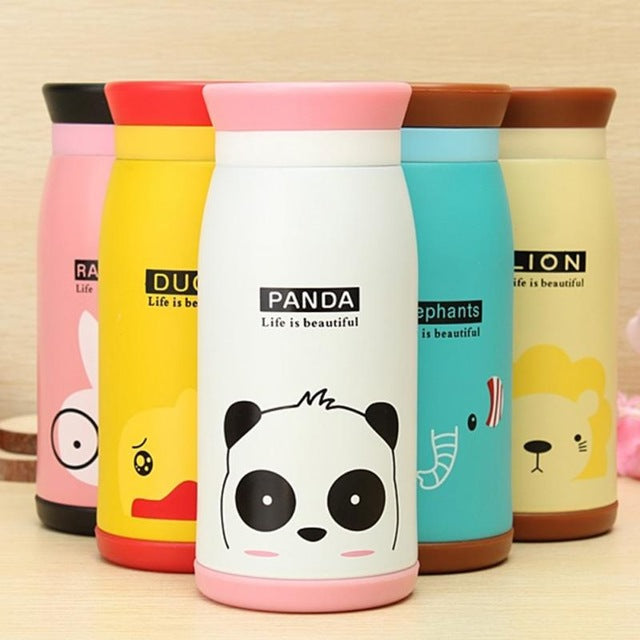 Stainless Steel Cute Animal Thermos Travel Vacuum Cup Bottle / New In Stock| |Halomama.com - HALOMAMA.com