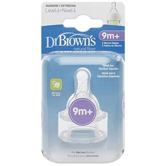 DR. BROWNS Level 1 Level 2 Level 3 Level 4 and Y-CUT Silicone Standard (Options Plus) Nipple| TEAT|Dr. Brown's - HALOMAMA.com