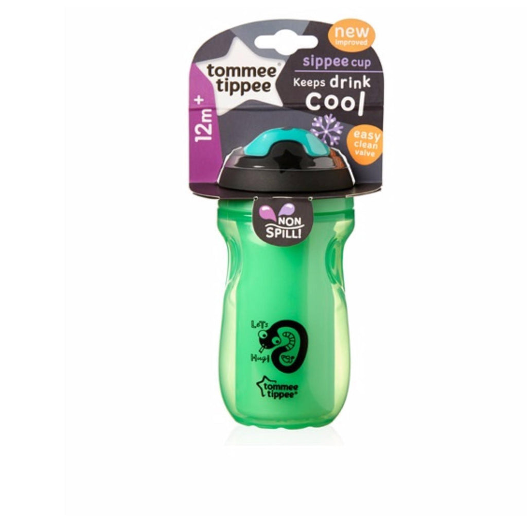 TOMMEE TIPPEE INSULATED SIPPEE CUP 260ML-(12M+) GREEN SHOCKING DEAL| drinking|Halomama.com - HALOMAMA.com